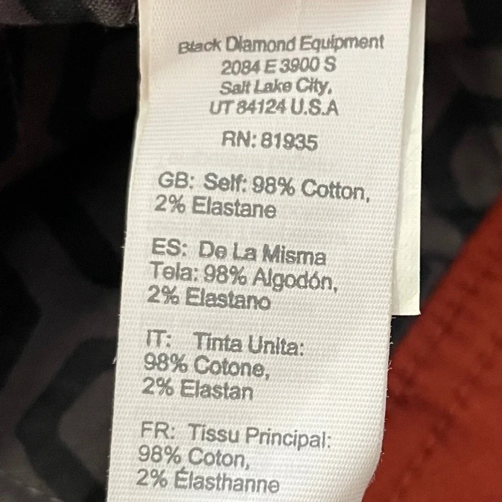 Black Diamond Women's 6 Credo Shorts Burnt Sienna Organic Cotton Stretch NEW - Picture 9 of 10